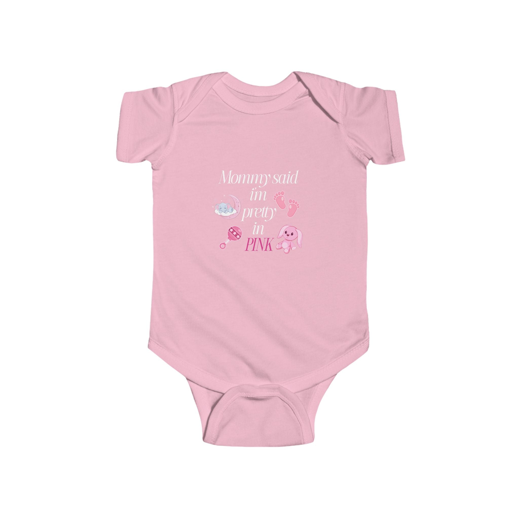 'Mommy Said I'm Pretty in Pink' - Cute Pink Infant Bodysuit -Baby Shower Gift, Newborn Outfit, Toddler Clothes, Birthday Wear, Infant [...]