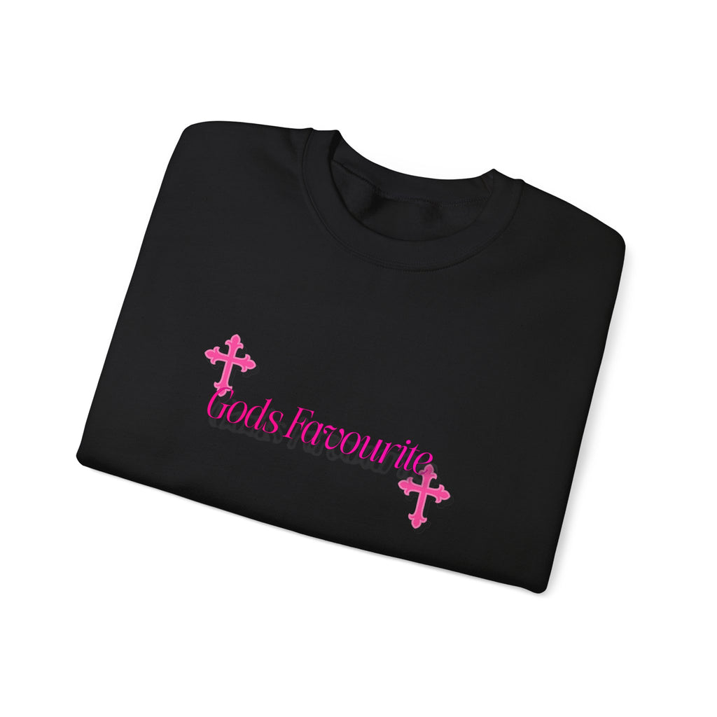 Stylish Unisex Sweatshirt with 'God's Favorite' Design, Cozy Crewneck for Everyday Wear, Great for Gifts, Casual Outfits, Religious Apparel