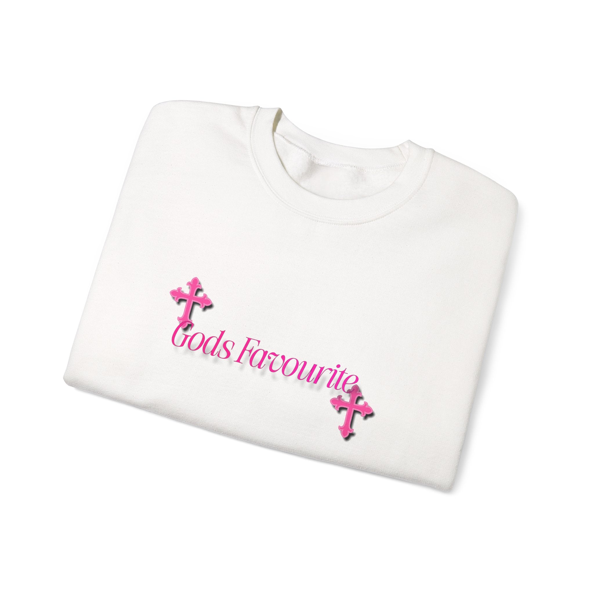 Stylish Unisex Sweatshirt with 'God's Favorite' Design, Cozy Crewneck for Everyday Wear, Great for Gifts, Casual Outfits, Religious Apparel
