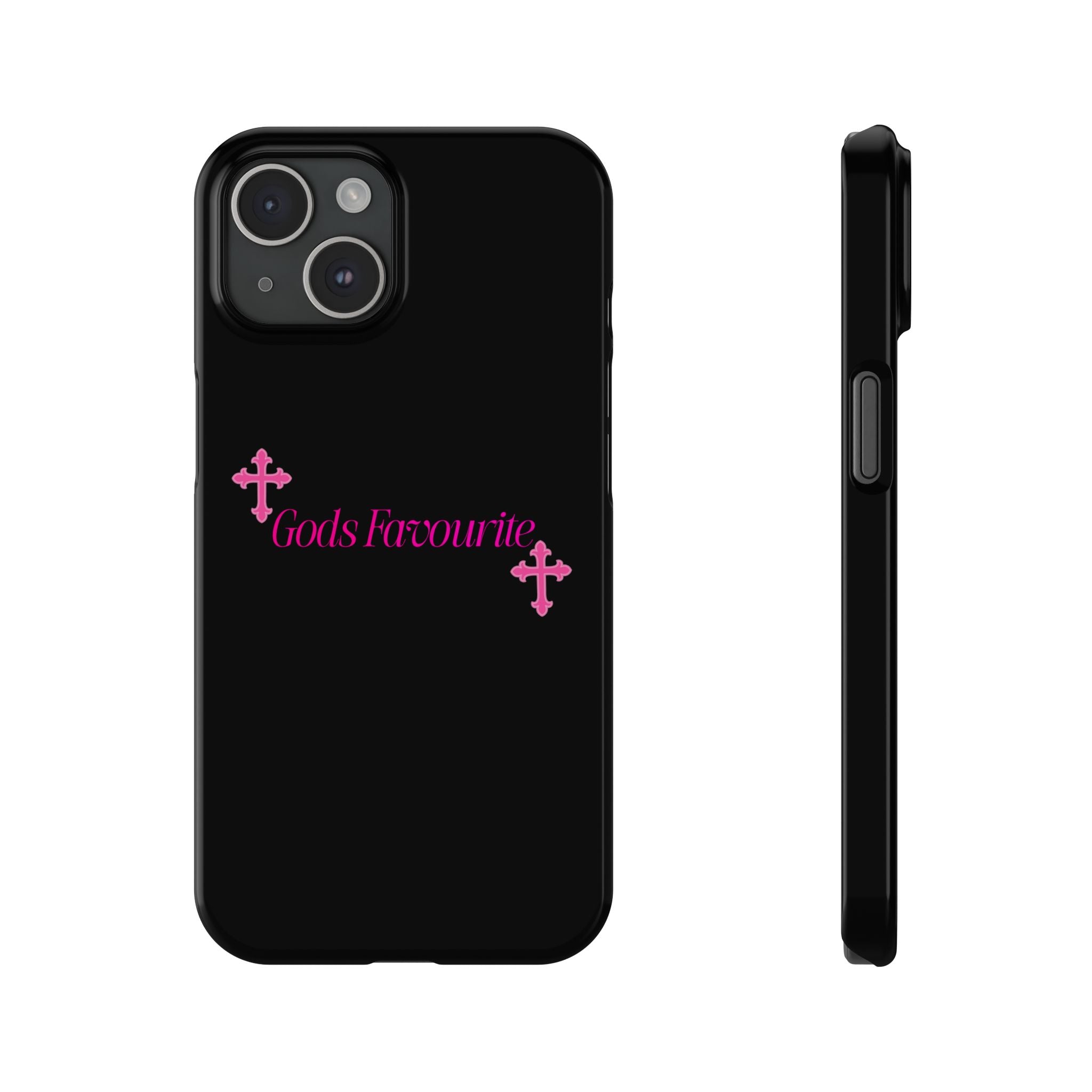 Stylish Slim Phone Case with 'God's Favourite' Design, Trendy Accessory, Gift for Friends, Ideal for Daily Use, Smartphone Protection, [...]