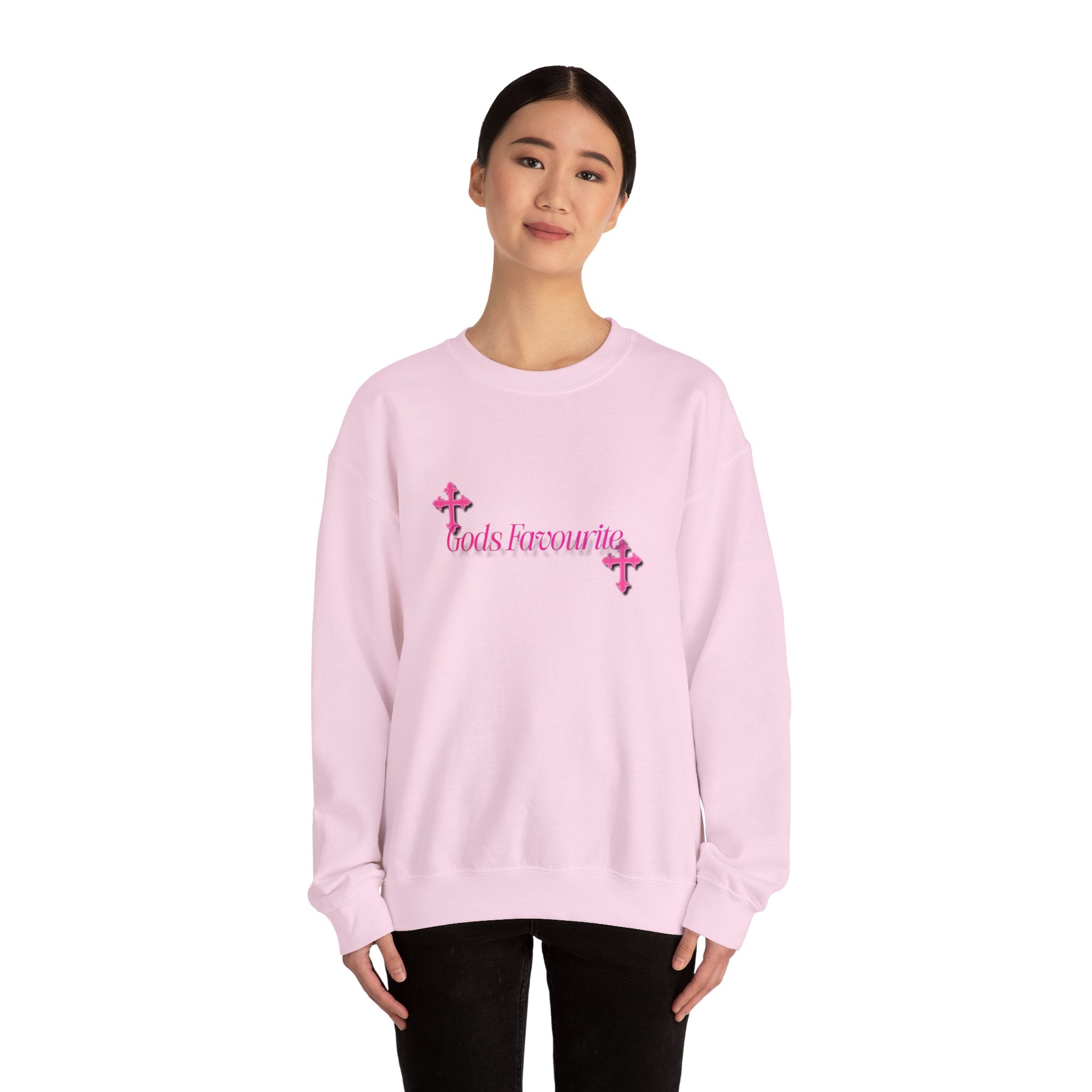 Stylish Unisex Sweatshirt with 'God's Favorite' Design, Cozy Crewneck for Everyday Wear, Great for Gifts, Casual Outfits, Religious Apparel